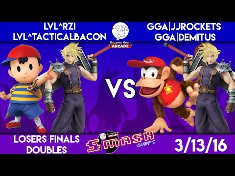 Sunday Smash #60 Lvl^ RZI + Lvl^ TacticalBacon vs GGA JJROCKETS + GGA Demitus  Losers Finals Dubs