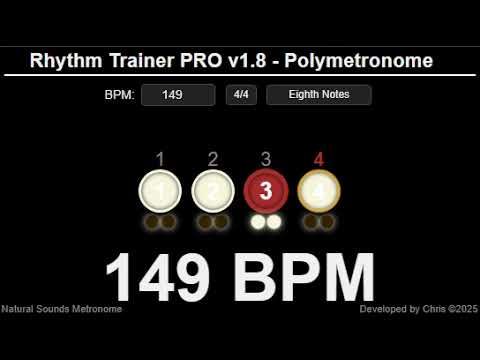 149 BPM  Eighth Notes