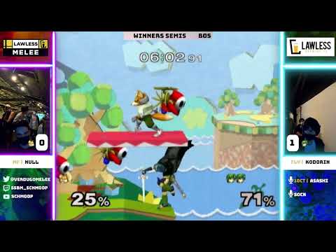 Mangos Friend | null (Fox) vs Fly | KoDoRiN (Marth) - Winners Semis -Lawless Melee #1