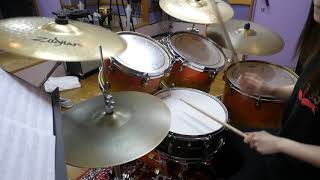 【叩いてみた】 Helmet  Betty  wilma&#39;s Rainbow Drum cover