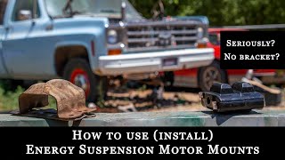 How to Use/Install Energy Suspension Motor Mounts
