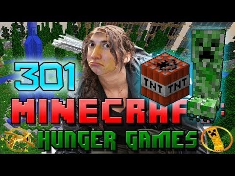 Minecraft: Hunger Games w/Mitch! Game 301 - CREEPER, TNT, AND STUCK IN A HOLE!