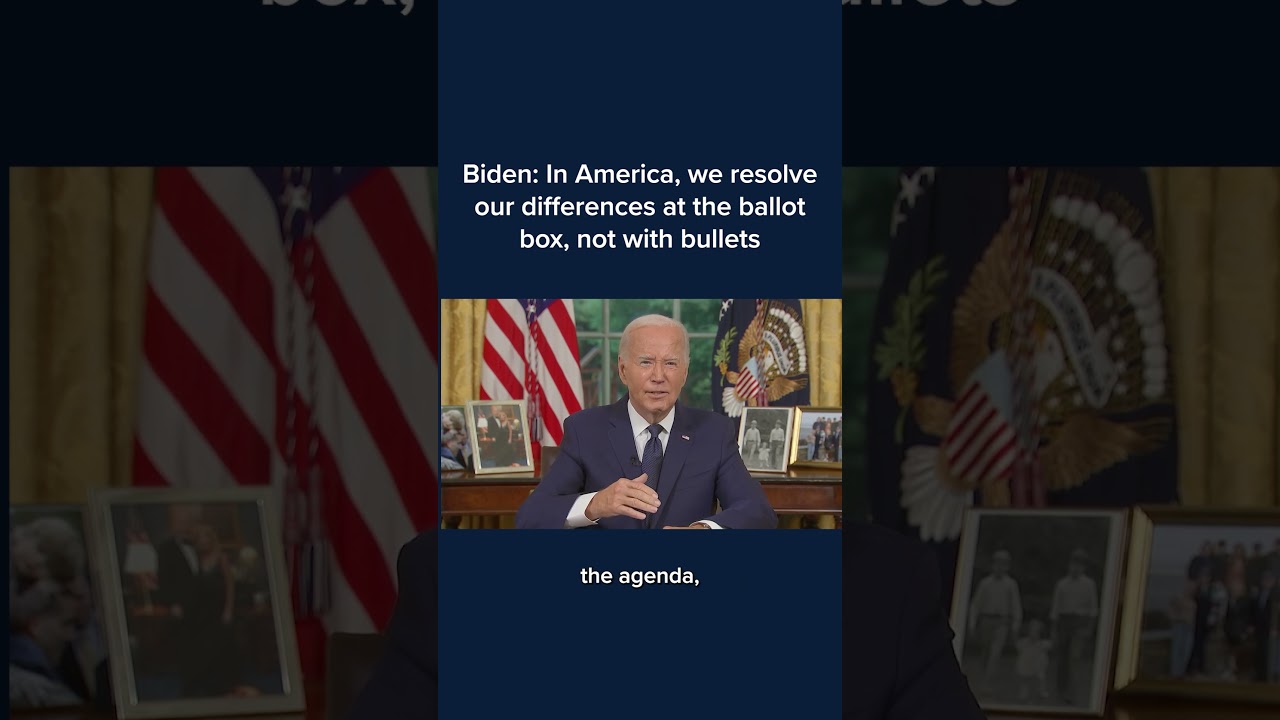 Biden: In America, we resolve our differences at the ballot box, not with bullets