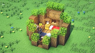 ⚒️ Minecraft | How To Build a Small Wooden Survival House