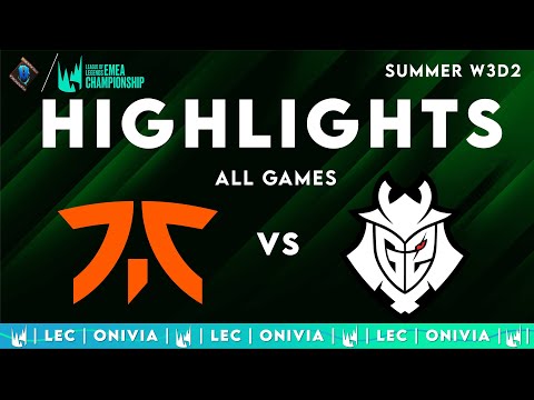 FNC vs G2 Highlights ALL GAMES | LEC 2025 Summer | Fnatic vs G2 Esports by Onivia