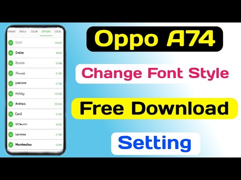 Oppo A74 Free Font || How To Download Free Font In Oppo A74 || Free Font On Oppo A74