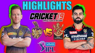 IPL 2021 HIGHLIGHTS | KKR VS RCB FULL MATCH || MATCH 30 HIGHLIGHTS CRICKET19​ #kkrvsrcb #Vivoipl​​​