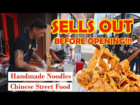 Handmade BIANG BIANG NOODLES on the Streets of LA!