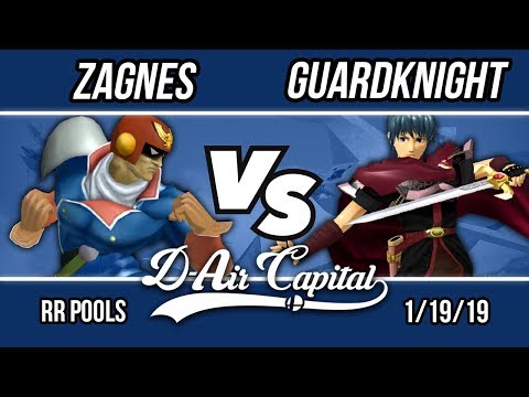 D-Air Capital 13 - Zagnes (Cpt.Falcon) Vs. Guardknight (Marth) - RR Pool