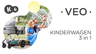 KINDERKRAFT, Carro de bebé funcional 3 en 1 Nea