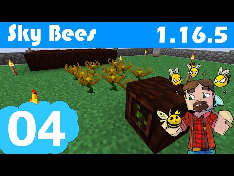 1.16.5 Modded Minecraft: Sky Bees: Episode 4: Starting Botania!🌷🌹