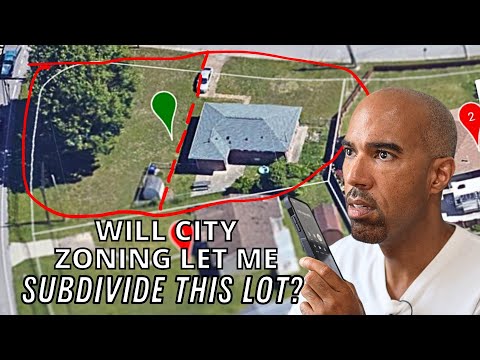 how to subdivide a lot with a house on it