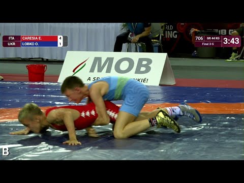 BRONZE GR - 44 kg: E. CARESIA (ITA) v. O. LOBKO (UKR)