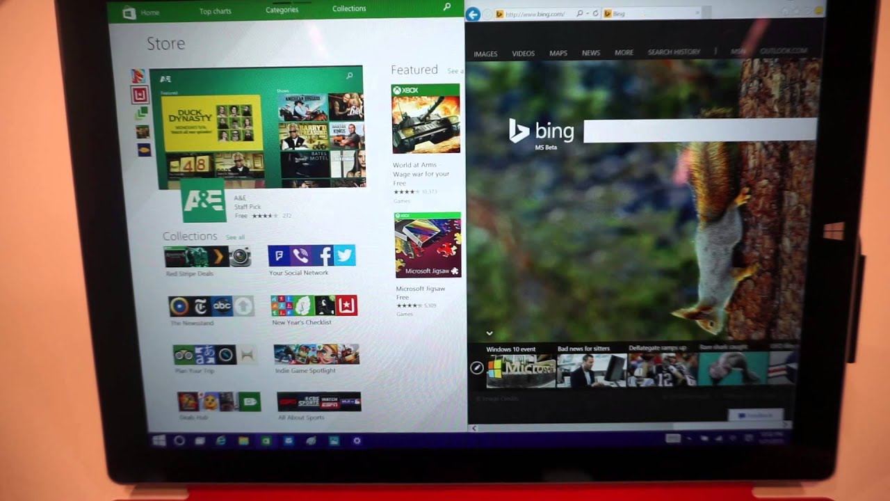 Windows 10 Interface Demo