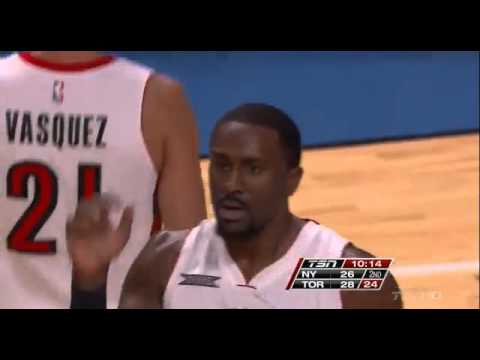 Raptors Highlights: Patterson And-One - October 24, 2014 NEW YORK - TORONTO 80-83