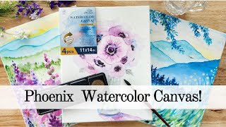 Watercolor on Canvas! Phoenix Professional Watercolor Canvas & Watercolors!