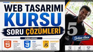 Web Tasarımı Kursu Sınav Hazırlık Soru Çözümleri 5