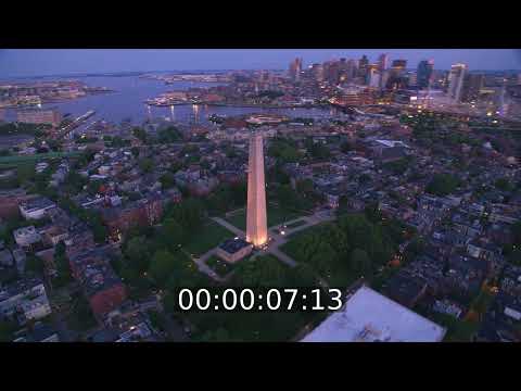 Bauwerk des Obelisken " Bunker Hill Monument " in Boston in Massachusetts, USA