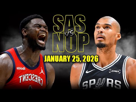 San Antonio Spurs vs New Orleans Pelicans Full Game Highlights – January 25, 2026 | NBA Season