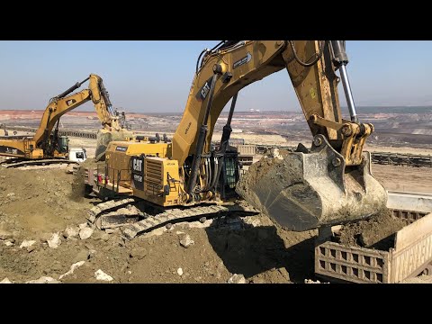 Caterpillar 6015B Excavator Working With Cat 385C & Liebherr 974 - Sotiriadis/Labrianidis Mining