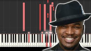 Neyo - &quot;Because of you&quot; R&amp;B piano tutorial C minor [Synthesia] (Piano tutorial)