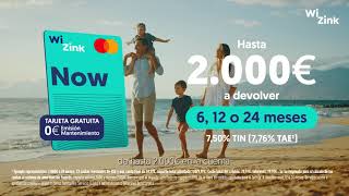 WiZink ¡Solicita la tarjeta de crédito WiZink Now! Y si gastas 300€ en los tres primeros meses llévate un cheque Amazon de 100€, además con WiZink No anuncio