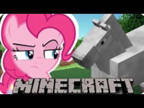 pinkie pie plays Minecraft 1 (no mic no sound) (SE 1 EP 1)
