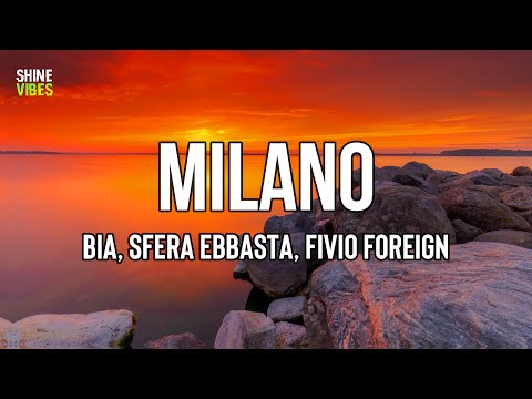 BIA, Sfera Ebbasta, Fivio Foreign - MILANO (Lyrics) | I wanna go shop in Milano