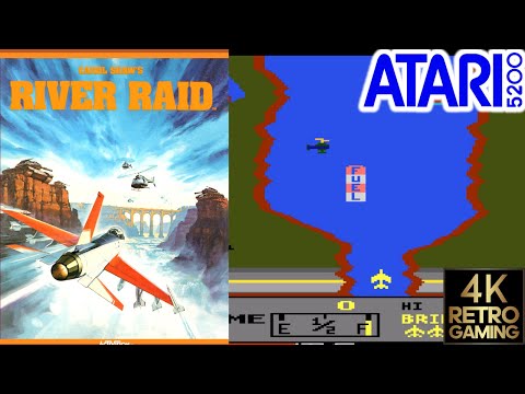 River Raid Atari 5200 4k Gameplay