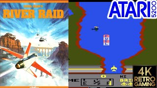 River Raid Atari 5200 4k Gameplay