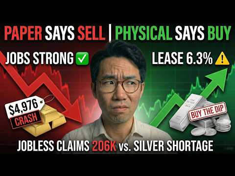 Jobless Claims 206K CRUSHED Gold to $4,976 — But 6.3% Silver Lease Rates Say BUY The Dip