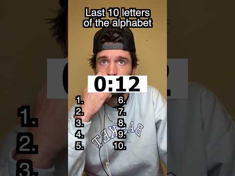 Last 10 letters of the alphabet ✏️