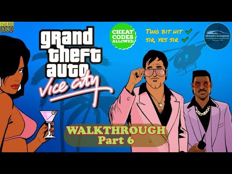 GTA Vice City Gameplay │Walkthrough Part 6 │Cheat Codes ALLOWED │HD 1080p 60FPS #Nostalgia