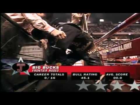 PBR 2005: Big Bucks skewers Justin McBride