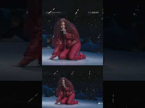 #SZA and #KendrickLamar take the stage to perform their song &lsquo;Luther&rsquo; during #SuperBowlLIX