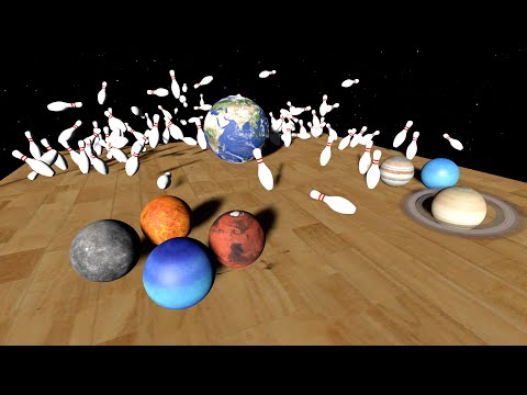 Which Planet Knocks Down More Pins? |  Planet Bowling Comparison