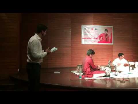 Nitish Kalia Concluding the Harmonium Recital for ICCR Mumbai