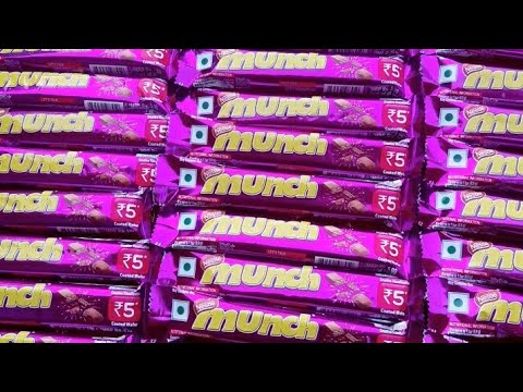 Munch chocolate box price! Munch chocolate box unboxing! ASMR video!