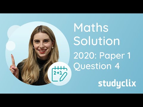 Graphing Functions | Solution to 2020 Paper 1 Question 4 | Leaving Cert Higher Level Maths