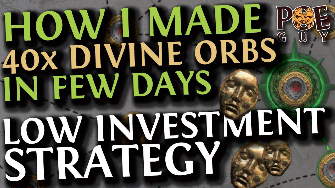 POE 3.25 - A GREAT CURRENCY FARMING STRATEGY // LOW INVESTMENT,  HIGH RETURNS & 100% NOOB FRIENDLY