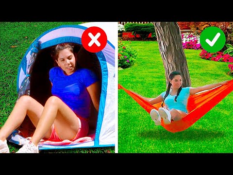 COOL AND EASY CAMPING HACKS || 5-Minute Decor Tips to Survive Into The Wild For Urbanites!