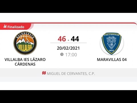 Junior masc D. VILLALBA IES LÁZARO CÁRDENAS - MARAVILLAS