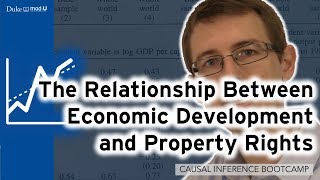 The Relationship Between Economic Development and Property Rights: Causal Inference Bootcamp