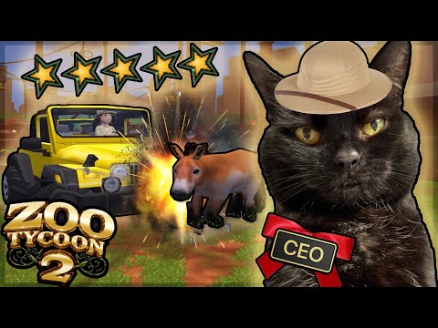 Zoo Tycoon 2, but my cat is Zoo Manager