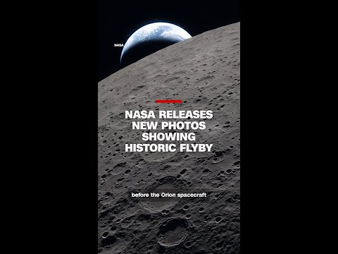 NASA releases new photos showing historic flyby of moon