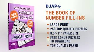 The Book of Number Fill-Ins Puzzles in Large Print - by DJAPE