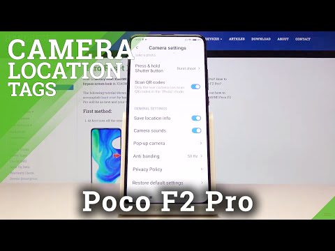 How to Turn On And Turn Off Camera Location Tags in XIAOMI Poco F2 Pro – Location Tags