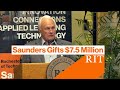 E Philip Saunders Gifts 7 5 Million To RIT