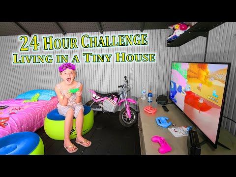 Living in a Tiny House for 24 Hours!!!