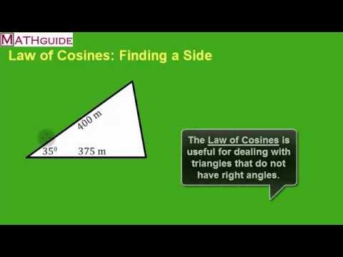 Law of Cosines: Find a Side